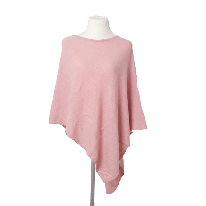 Hovedbilde Rosenvinge Poncho, Cashmer/ull, lys rosa